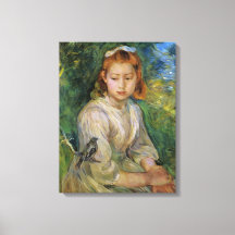 Young Girl With a Bird (por Berthe Morisot)