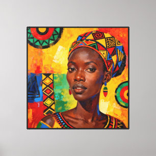 Impressão Em Tela “Zainab” Filha do Sol Dourado