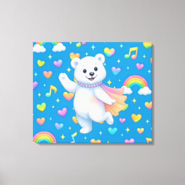 Impressão Em Tela Zarah the Dancing Polar Bear (Frente)