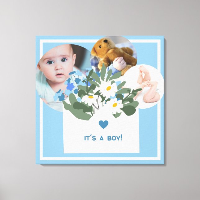 Impressão Em Tela Zazzle é um menino (Frente)