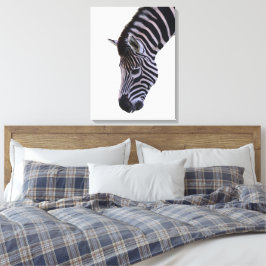 Impressão Em Tela Zebra Close-Up | Arte de Parede de Vida Selvagem e