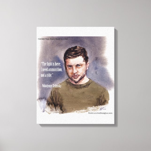 Impressão Em Tela Zelensky, Volodymir (Frente)