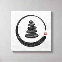 Zen Enso Circle e Zen Stones - Watercolor