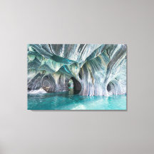 ZENAH | Reflexões Azuis Glaciais - Mármore Abstrat
