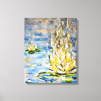 Impressão Em Tela Zénitude | Nénuphar abstrait & art zen
