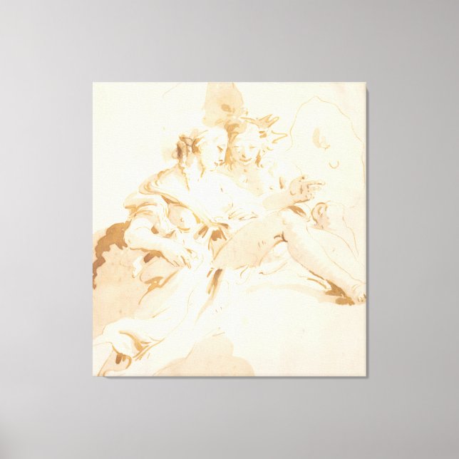 Impressão Em Tela Zephyr e Flora (Frente)