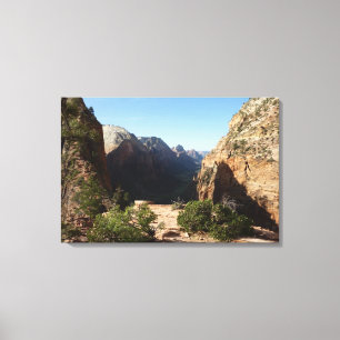 Impressão Em Tela Zion a partir da trilha Angels Landing Parque Naci