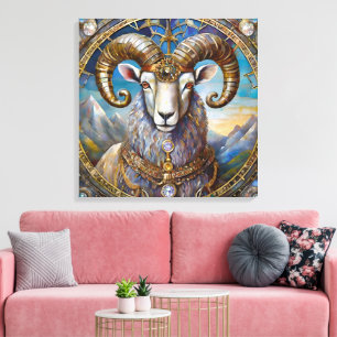 Impressão Em Tela Zodíaco - Faz O Ram