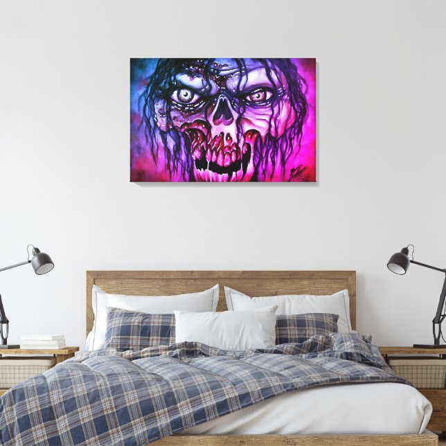 Impressão Em Tela Zombie (Insitu(Quarto))