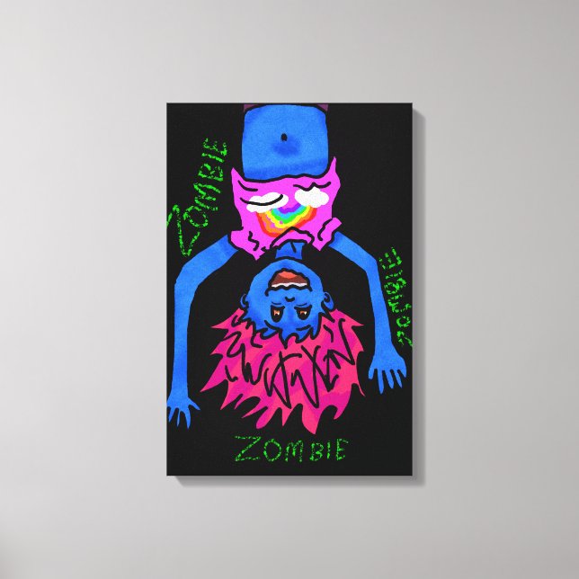 Impressão Em Tela Zombie Poster (Frente)