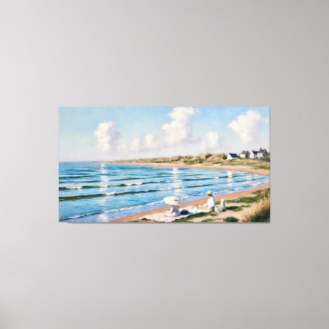 Impressão Em Tela Zomerpicknick aan de Kust (Frente)