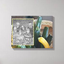 Impressão Em Tela Zucchini Squash Vegetables Criam sua própria foto