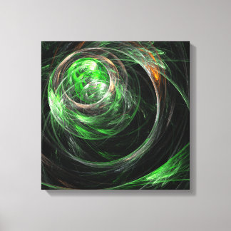 Impressão em torno da tela Abstrato verde quad do
