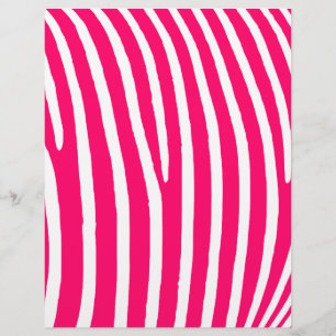 Impressão em Zebra Branca e Rosa