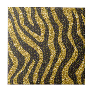 impressão em zebra de ouro, padrão de pele de ze