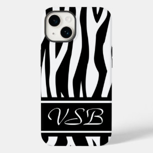 Impressão em Zebra Negra com monograma