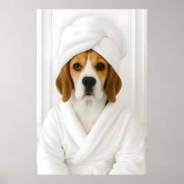 Impressão Engraçada de Banheiro de Beagle, Beagle