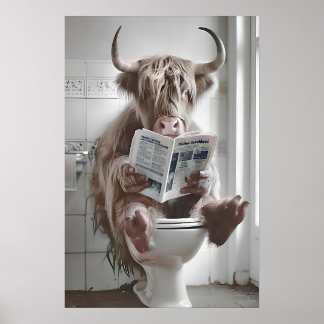 Impressão Engraçada de Vaca das Terras Altas para  (Frente)