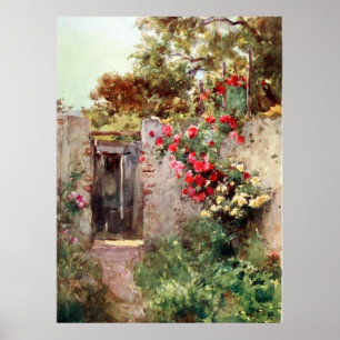 Impressão enorme Gicl das canvas das flores 1918