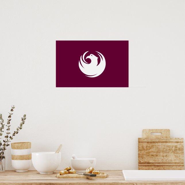 Impressão enquadrada com a bandeira de Phoenix, Ar (Cozinha)