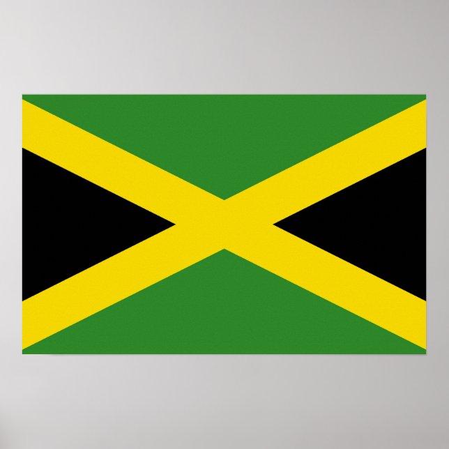 Impressão enquadrado com a bandeira da Jamaica (Frente)