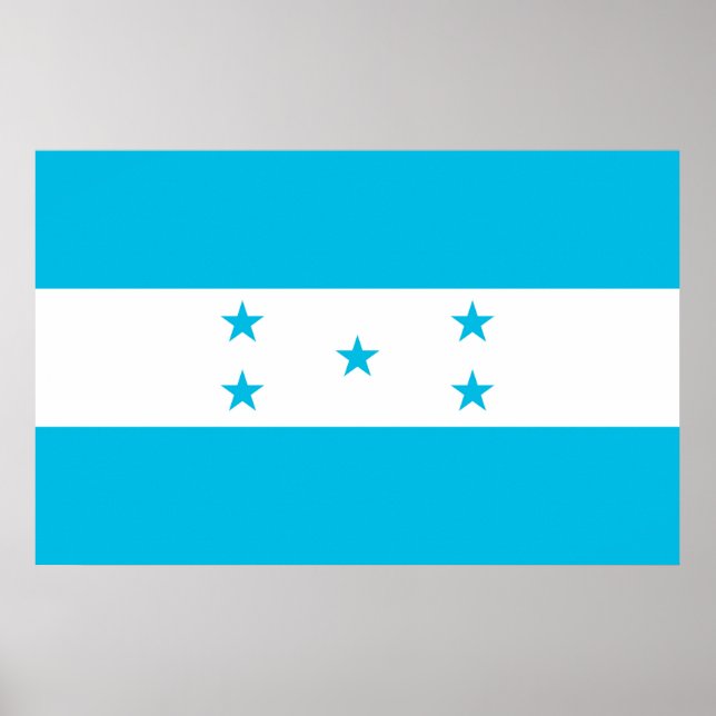 Impressão enquadrado com a bandeira de Honduras (Frente)