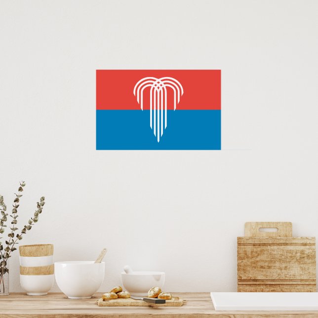 Impressão enquadrado com bandeira de Kansas City,  (Cozinha)