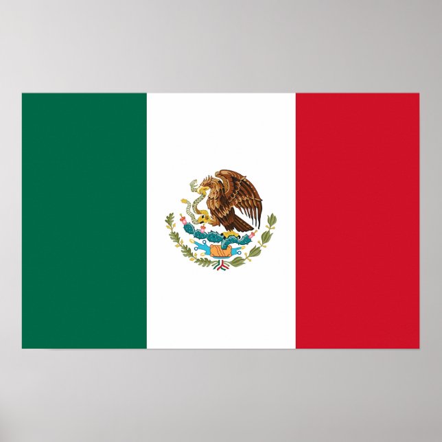 Impressão enquadrado com bandeira do México (Frente)
