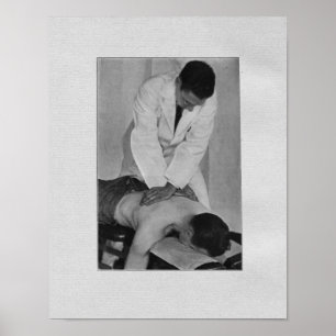 Impressão espinal do vintage do ajuste da