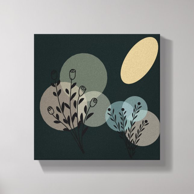 Impressão estética Abstrato Canvas de arte neutra (Frente)