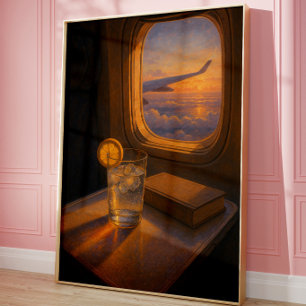 Impressão Estética de Viagem Decoração de Aviaçã