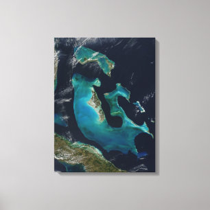 Impressão esticado Bahamas azul das canvas de