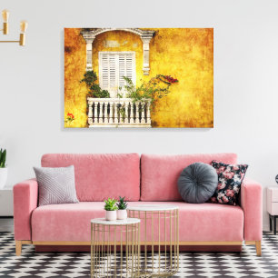 Impressão esticado Cartagena velho das canvas