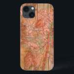 Impressão Floral Laranja Moderno em Fundo Retirado<br><div class="desc">Uma criação original de Jennifer Goldberger,  esta impressão floral de laranja moderna senta-se num fundo despojado. As flores quase se misturam com o fundo. Deixe-o misturar-se com o resto da sua casa,  comprando-a hoje!</div>