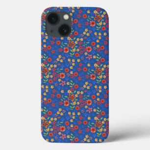 Impressão Floral Retro no gabinete iPad de gabinet