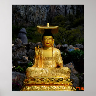 Impressão fotográfica de 20x24 Buda Dourado Jeju-d