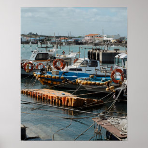 Impressão fotográfica de barcos de pesca Udo Corei