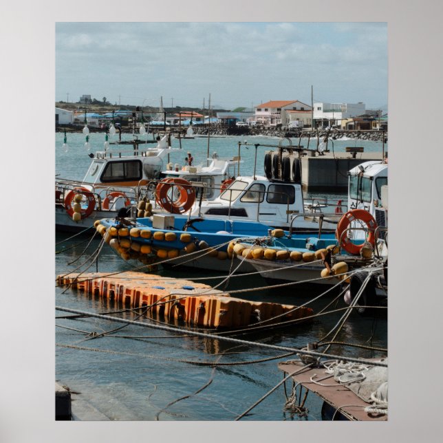 Impressão fotográfica de barcos de pesca Udo Corei (Frente)