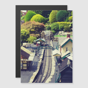 Impressão fotográfico da estação de comboio do