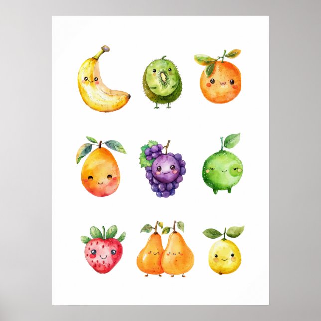 Impressão Fruta de Poster de (Frente)