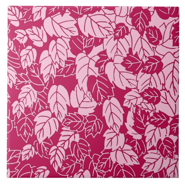 Impressão, Fuchsia e Rosas claro japonesas (Frente)