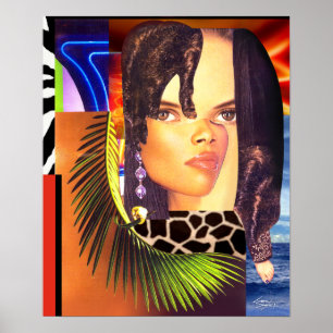 Impressão Funky 14" do poster da colagem x 17"