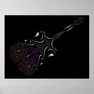 Impressão Funky da guitarra 8