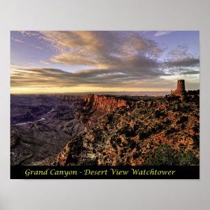Impressão - Grand Canyon - torre de vigia da