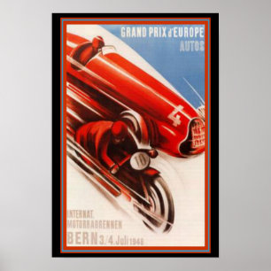 Impressão grande do art deco de Europa do d de