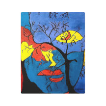 impressão "Grounded" na arte em paredes metálicas