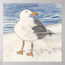 Impressão GULL SEA (15"x15")