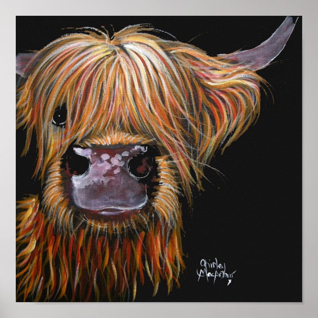 Impressão HiGHLaND CoW "HeNRY" BY SHRLeY MacARTHuR (Frente)