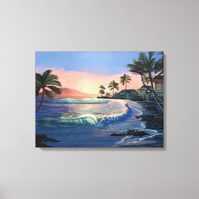 Impressão histórica da cidade de Lahaina (Frente)