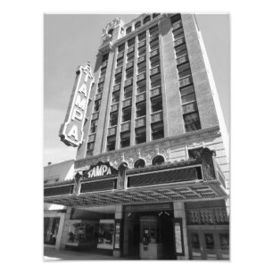 Impressão histórico 1 B&W da foto do teatro do